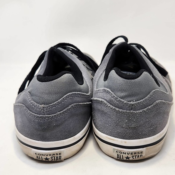 Converse All Star El Distrito OX Gray Sneakers Mens 13 Low Top Leather Canvas - Picture 7 of 9